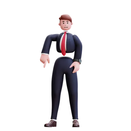 Ilustracion De Personaje De Empresario 3 D 3D Illustration