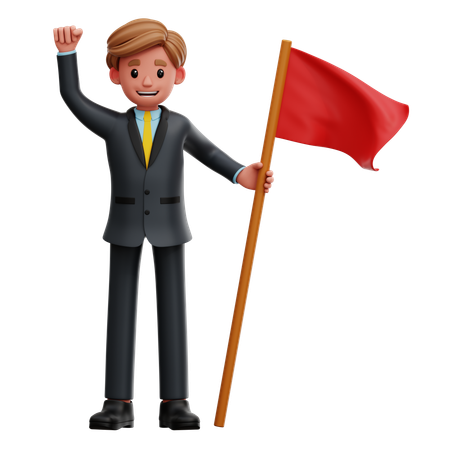 Empresário conseguindo negócios  3D Icon