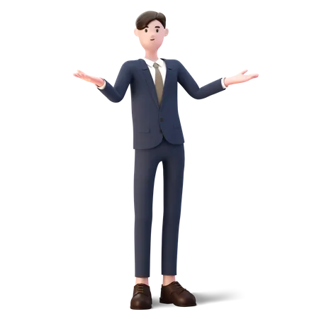 Empresario decepcionado  3D Illustration