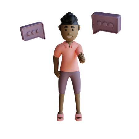 Empresário discutindo  3D Icon