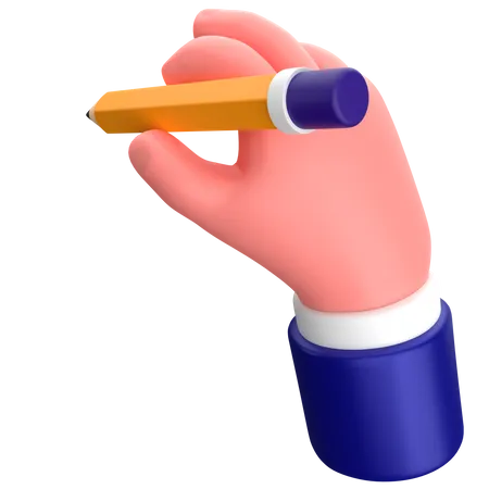 Empresario escribir gesto con la mano  3D Icon