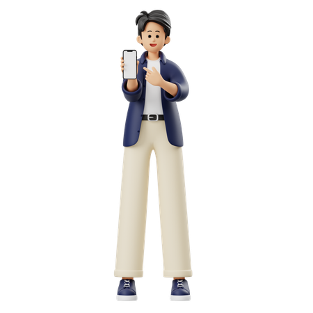 Empresario haciendo marketing  3D Icon