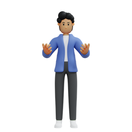 Empresário irritado  3D Icon