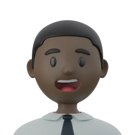 Empresário negro  3D Icon