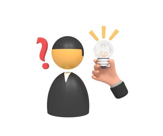 Empresário obtenha a solução  3D Icon