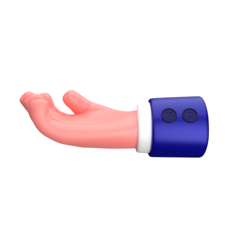Empresário perguntando ou mostrando sinal de gesto com a mão  3D Icon
