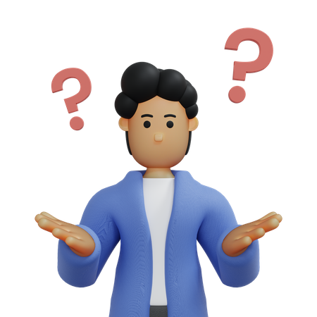 Empresário tirando dúvidas  3D Icon