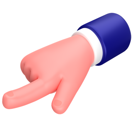 Gesto com a mão do toque do empresário  3D Icon