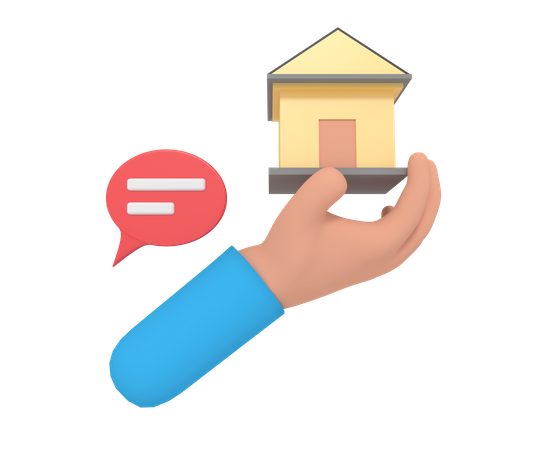 Emprestimo à habitação  3D Icon