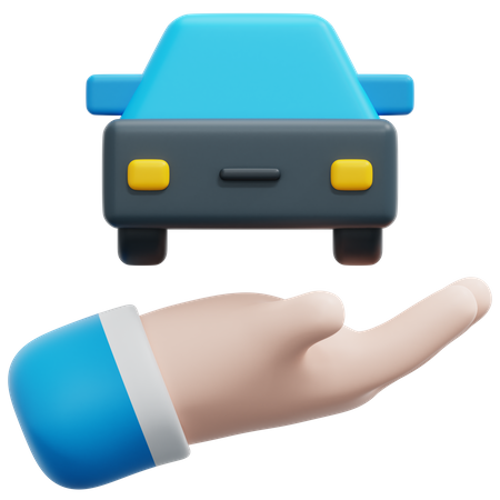 Empréstimo de carro  3D Icon