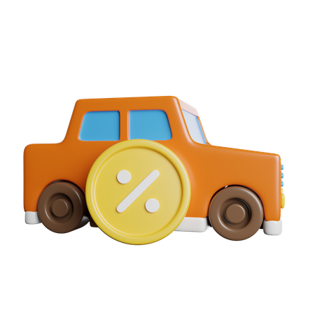 Empréstimo de carro  3D Icon