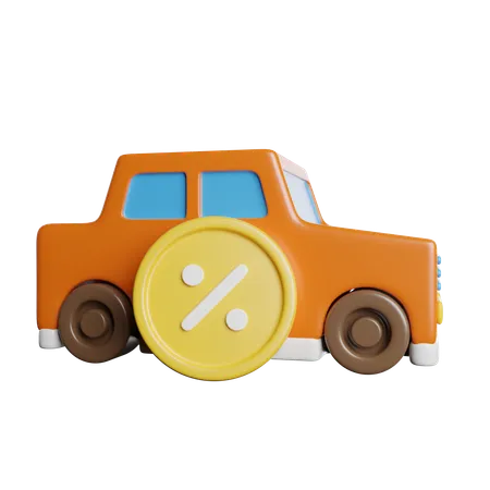 Empréstimo de carro  3D Icon