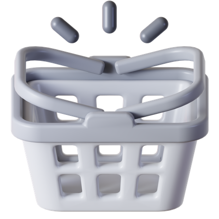 Empty Basket  3D Icon