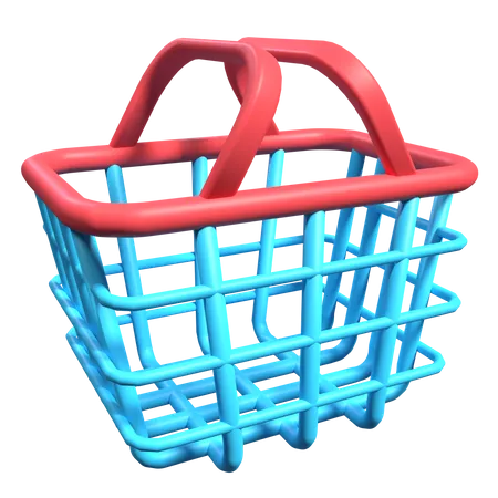 Empty Basket  3D Illustration