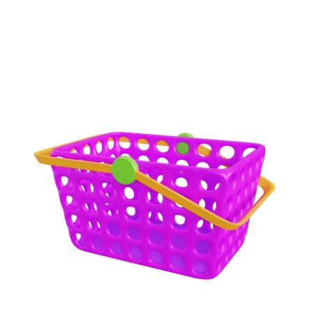 3 D Basket Icon Illustration 3D Icon