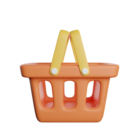Shopping Basket Product 3D Icon