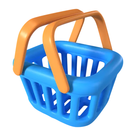 This Is Shopping Basket Empty 3 D Render Illustration Icon High Resolution Png File Isolated On Transparent Background Available 3 D Model File Format BLEND OBJ FBX And GLTF 3D Icon