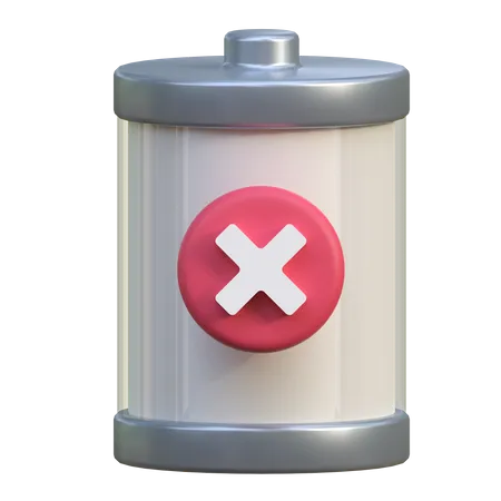 Empty Battery  3D Icon