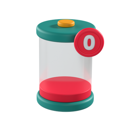 Empty Battery  3D Icon