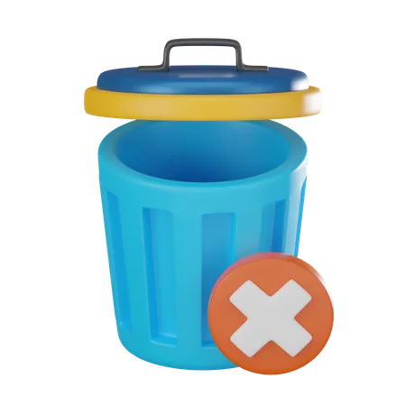 Empty Bin  3D Icon