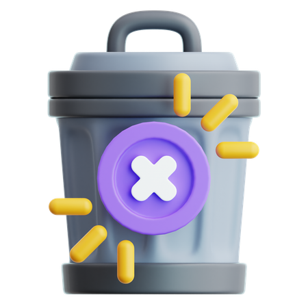 Empty Bin  3D Icon