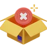 Empty Box 3D Icon