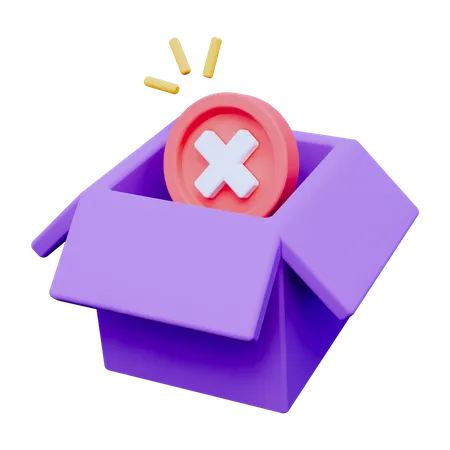 Empty Box  3D Icon