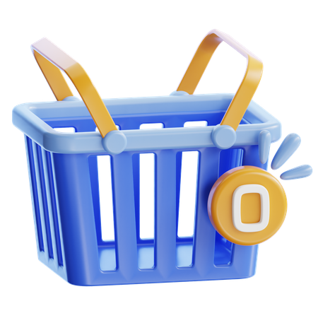 Empty cart  3D Icon