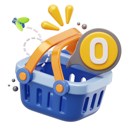 Empty cart  3D Icon