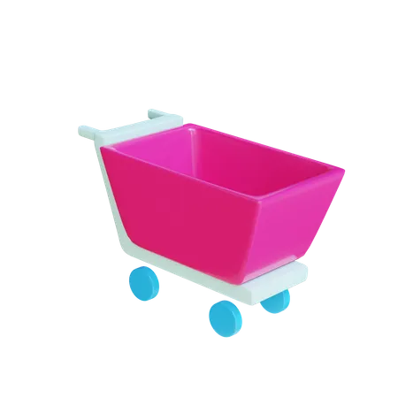 Empty Cart  3D Illustration