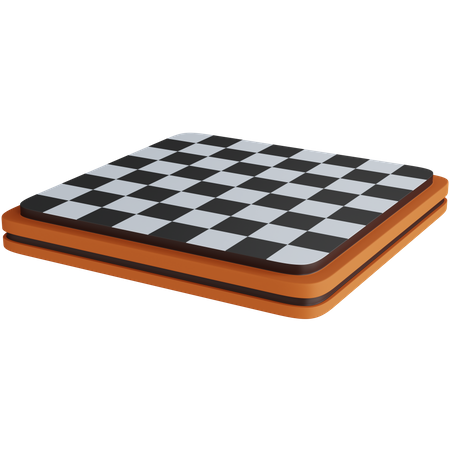 Empty Chess Board 3D Icon