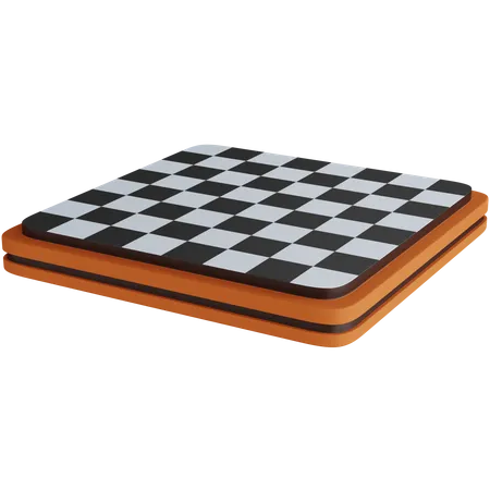 3 D Rendering Empty Chess Board Isolated 3D Icon
