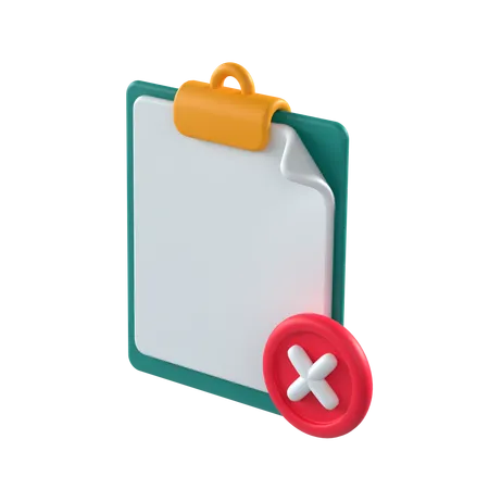 Empty Clipboard  3D Icon