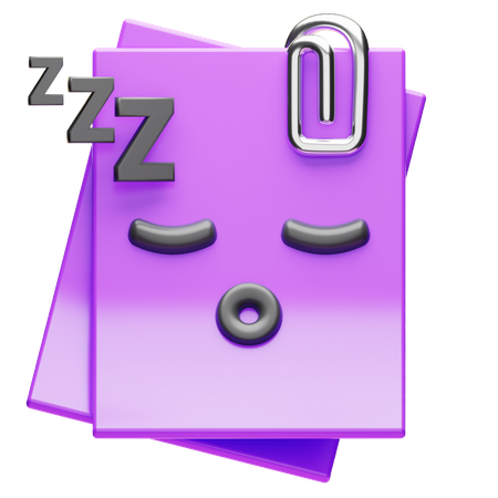 空の文書  3D Icon