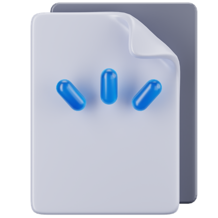 Empty Document  3D Icon