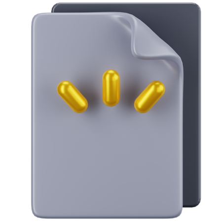 Empty Document  3D Icon