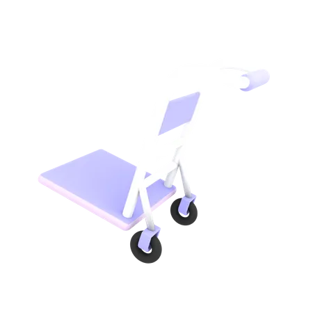 Empty Dolly  3D Icon