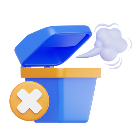 Empty Dustbin  3D Icon