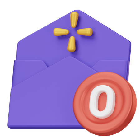 Empty Email 3D Icon  3D Icon