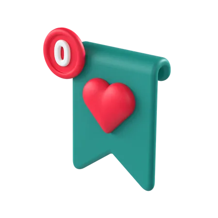 비어있는 즐겨찾기  3D Icon