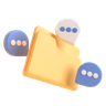empty folder 3d logo