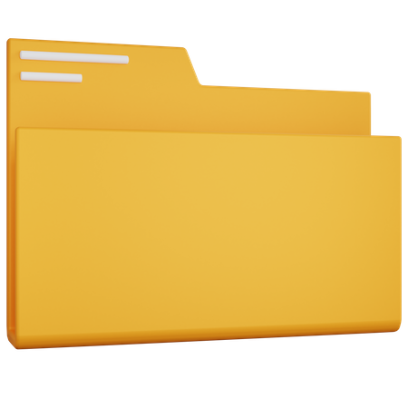 Empty Folder  3D Icon