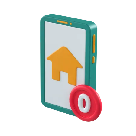 Empty Home Screen  3D Icon