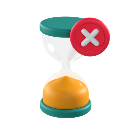 Empty Hourglass  3D Icon