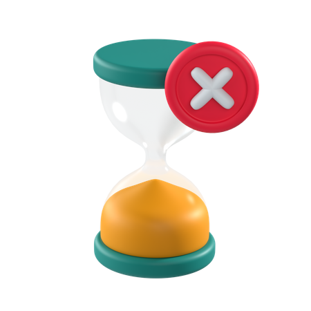 Empty Hourglass  3D Icon