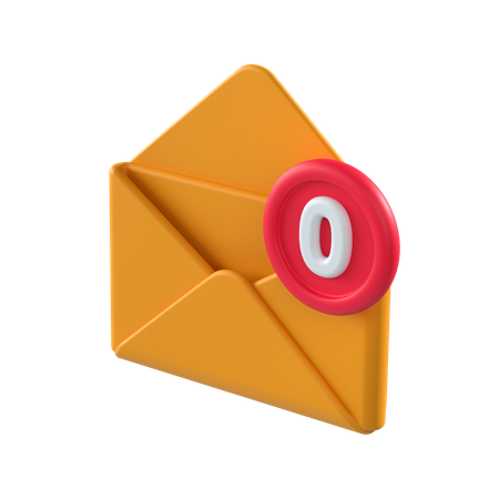 Empty Inbox  3D Icon