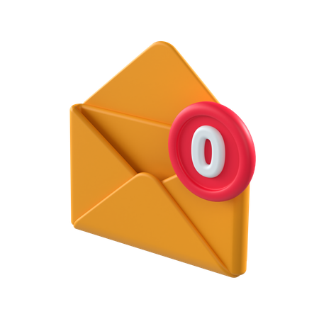 Empty Inbox  3D Icon