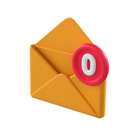 Empty Inbox  3D Icon