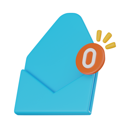 Empty Inbox  3D Icon