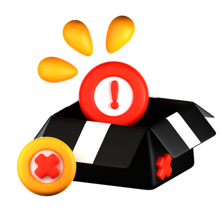 在庫が空  3D Icon